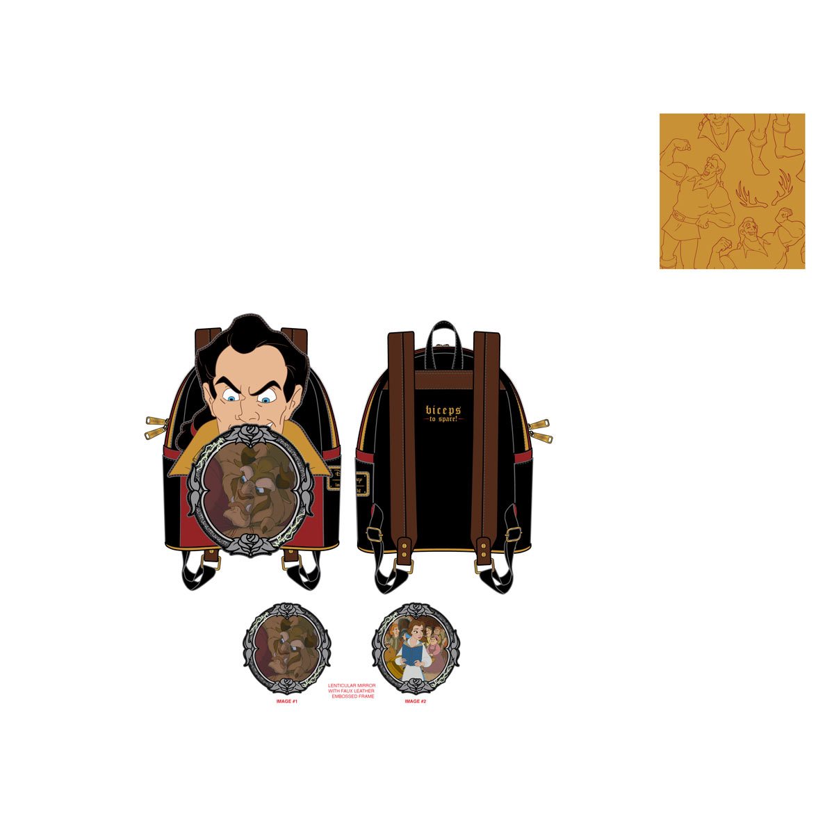 תיק גב מעוצב של של היפה והחיה תיק גב מעוצב של של היפה והחיה